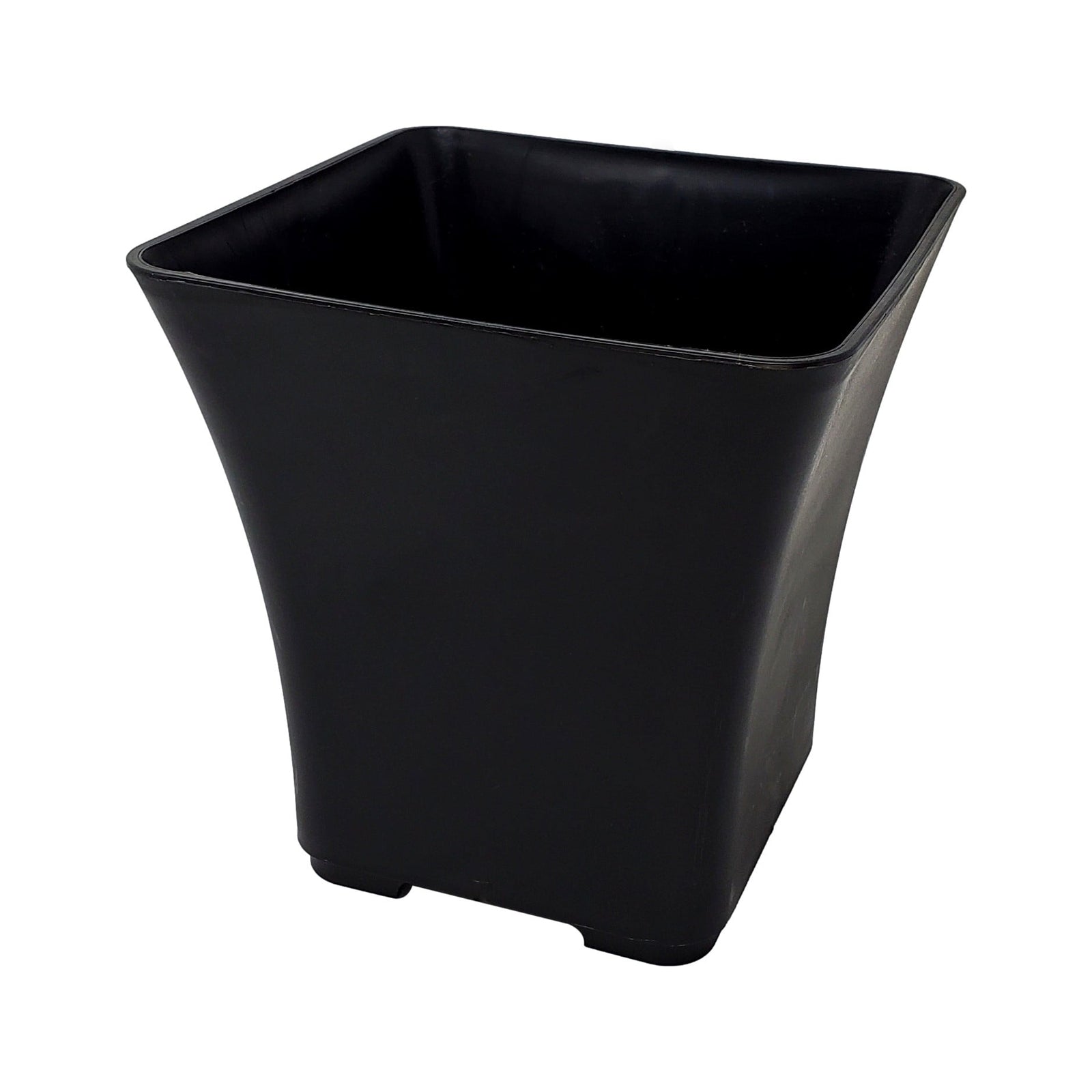 Square Flared Jardiniere black