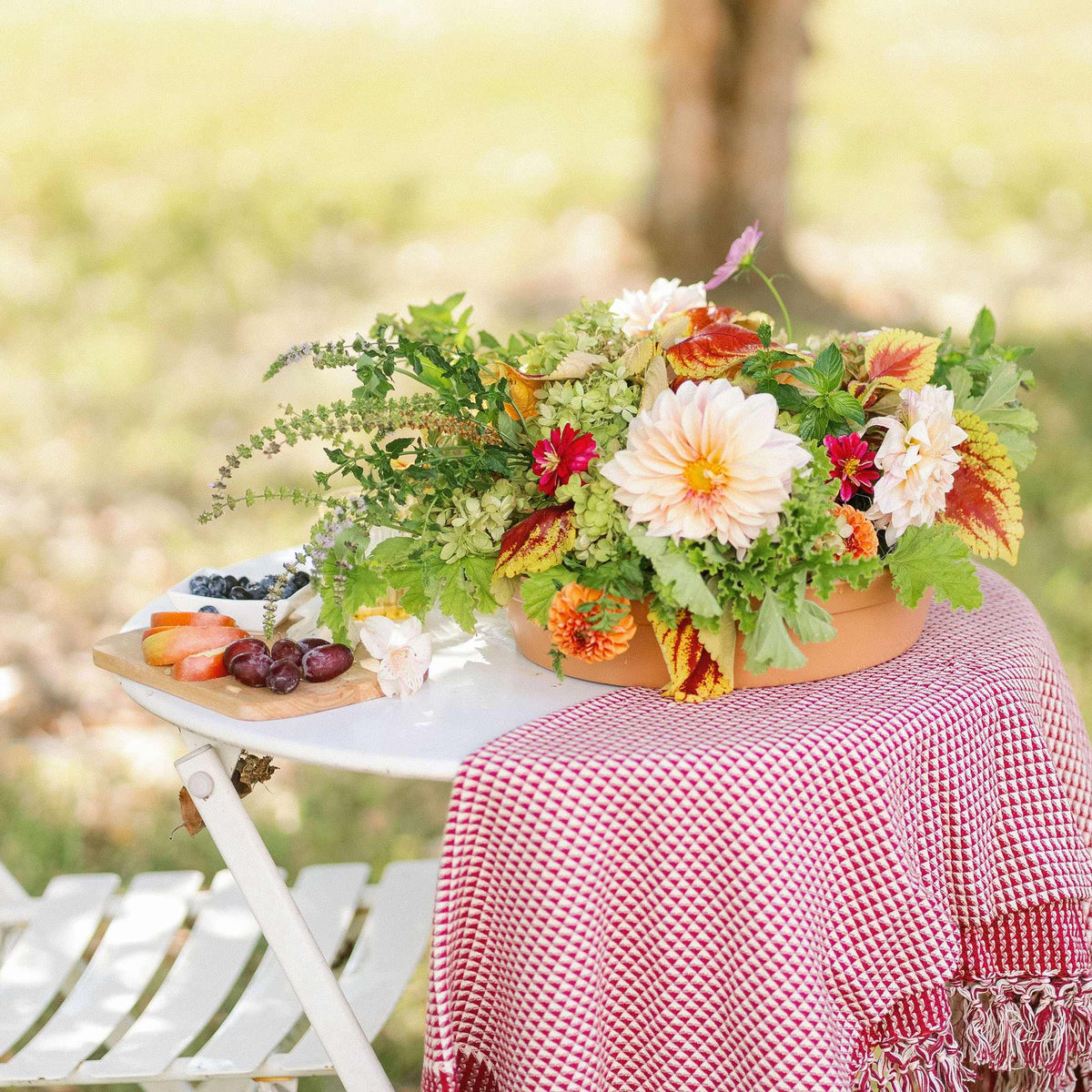 Clay 10" Garden Tray lifestyle