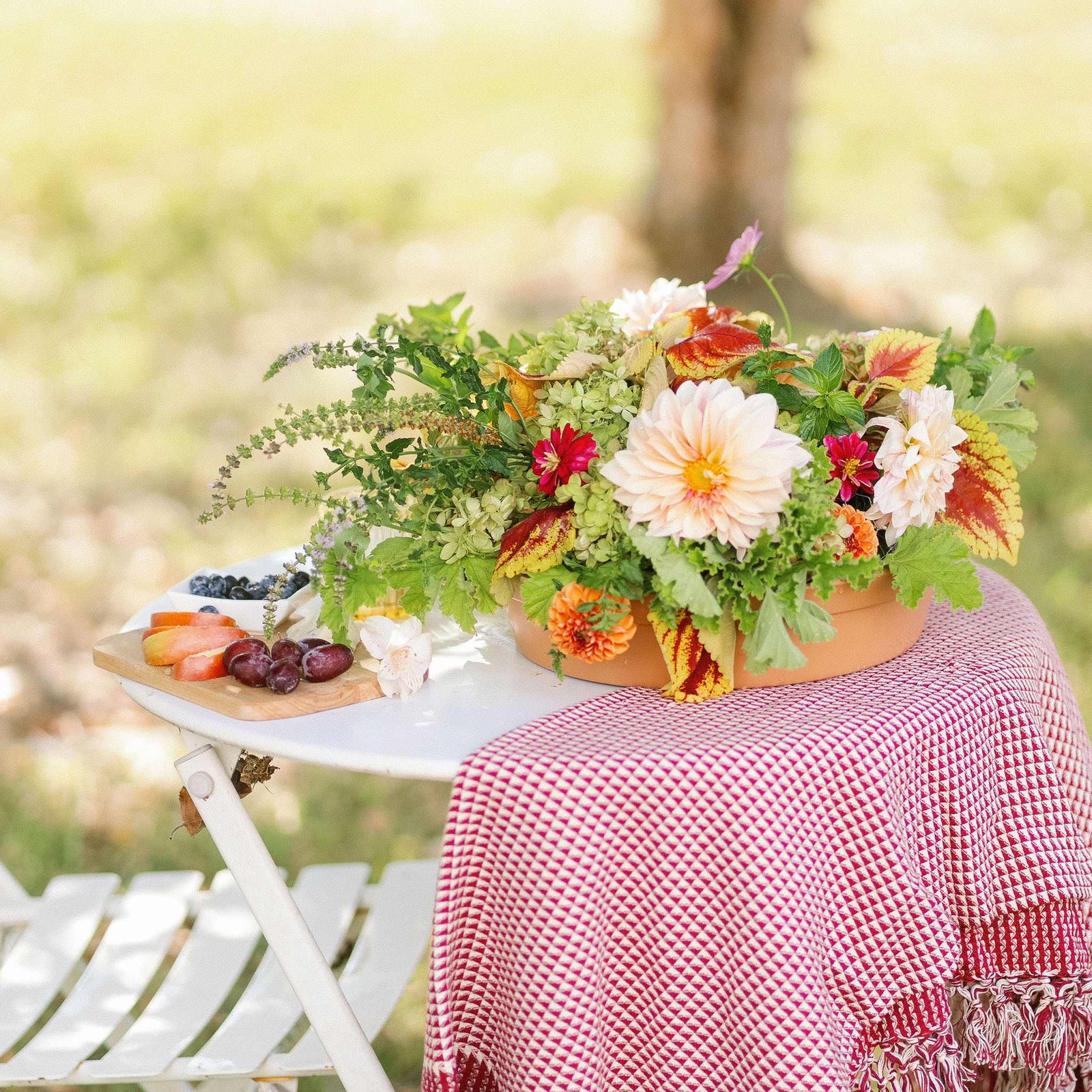 Clay 10" Garden Tray lifestyle