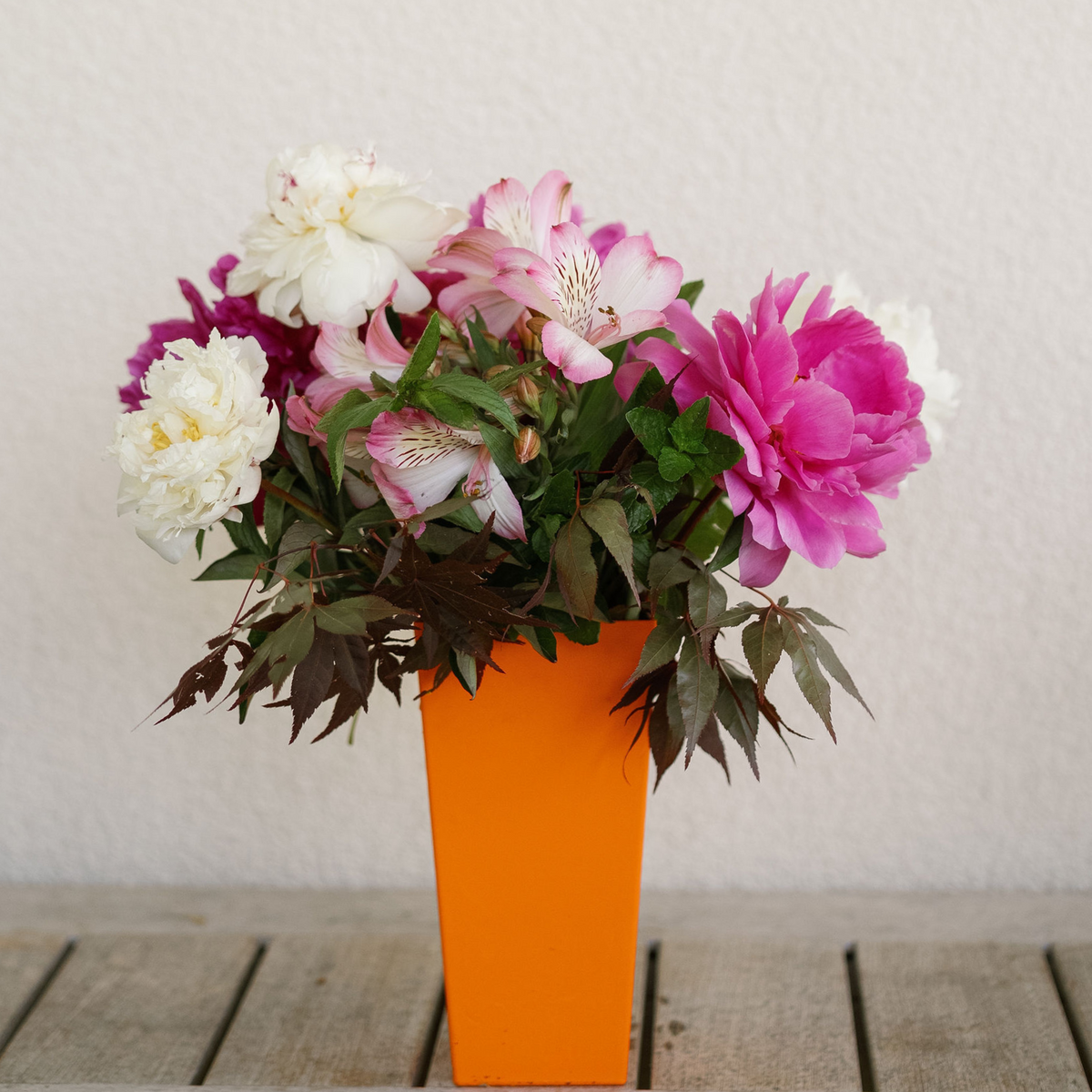 Tall Tapered Vase 320 orange