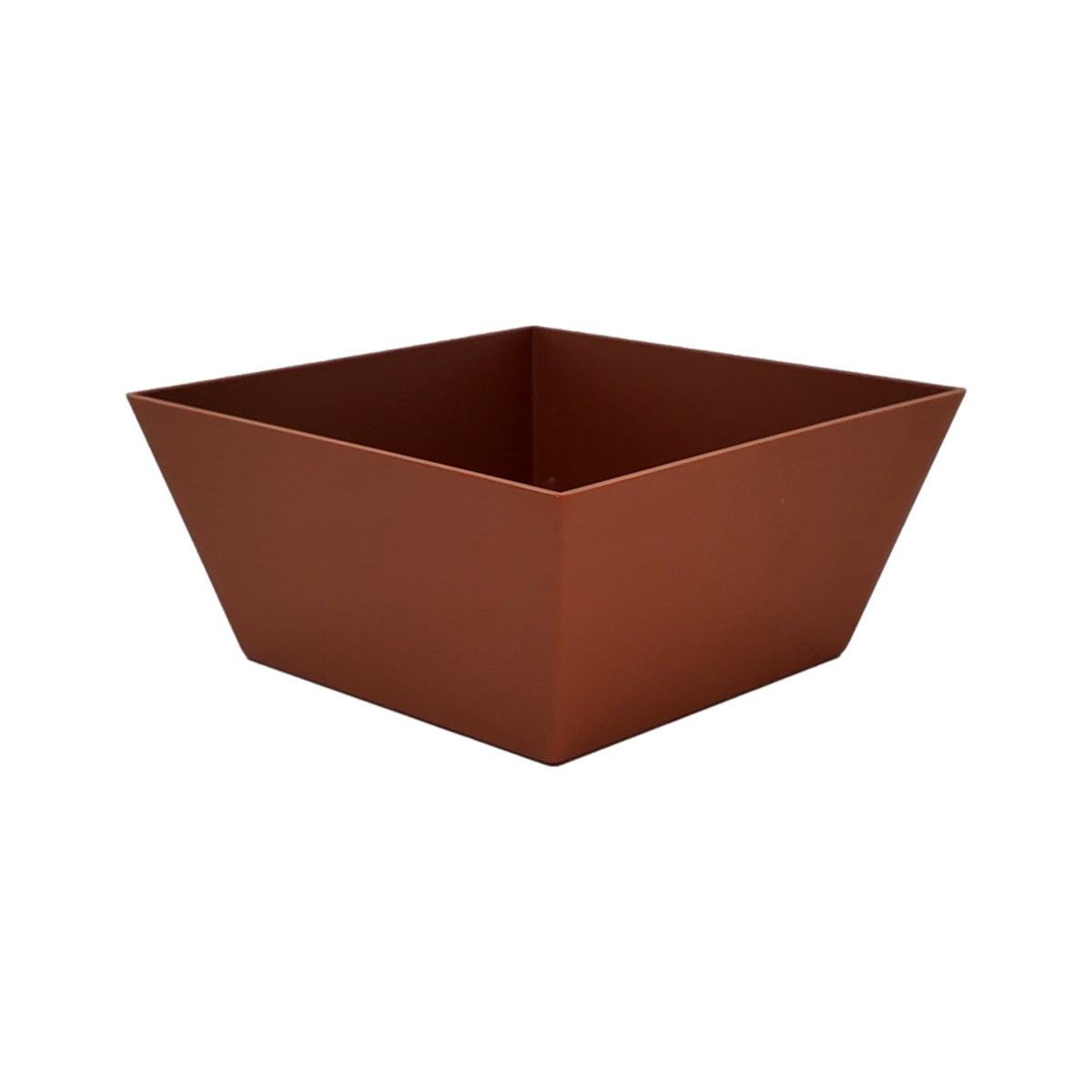 Square Tapered Bowl in clay