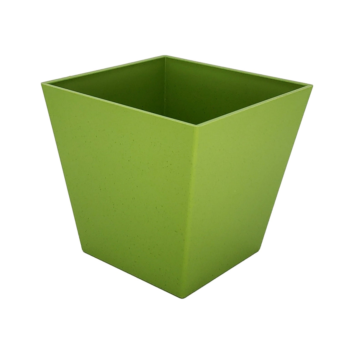 Tapered Cube vase in bamboo green