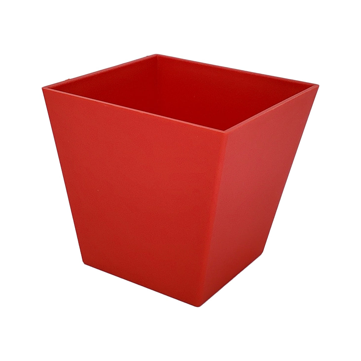 Tapered Cube vase in holiday red