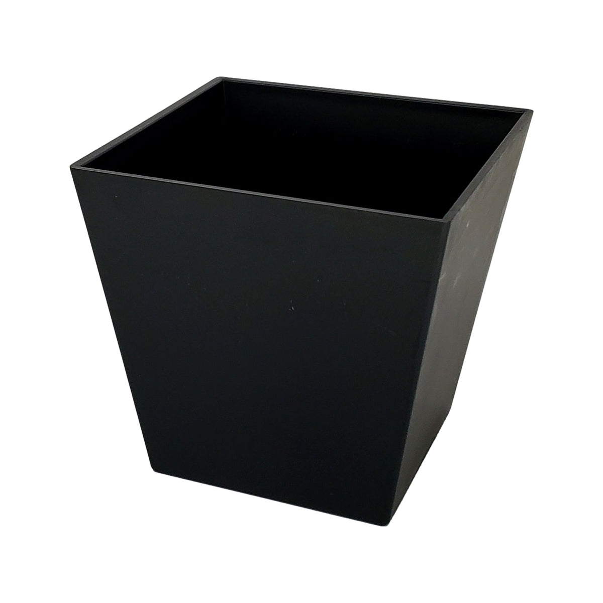 Large Tapered Cube vase in black