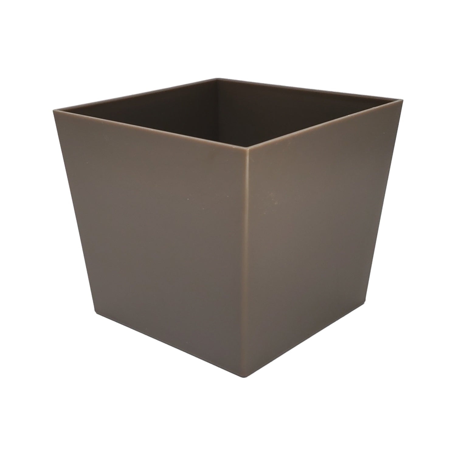 PurePots Luis Tall Tapered Cube Fiberglass Planter - 4203TS