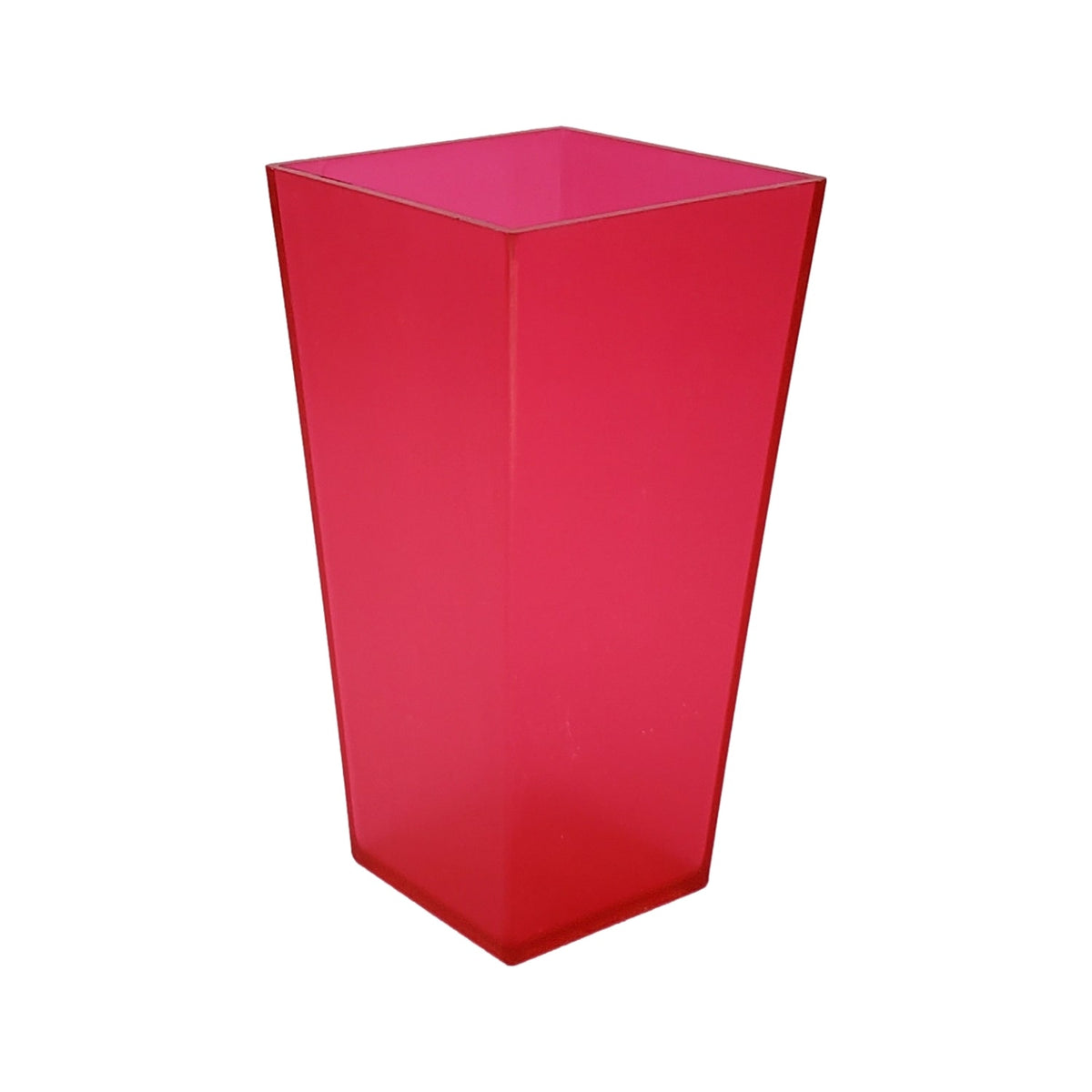 Tall Tapered Vase in translucent pink