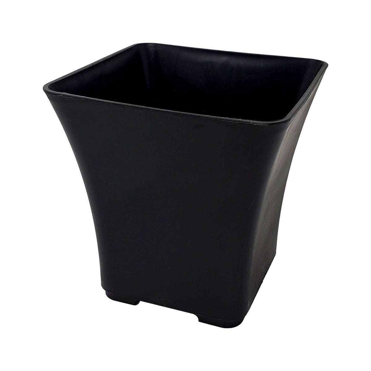 Square Flared Jardiniere black