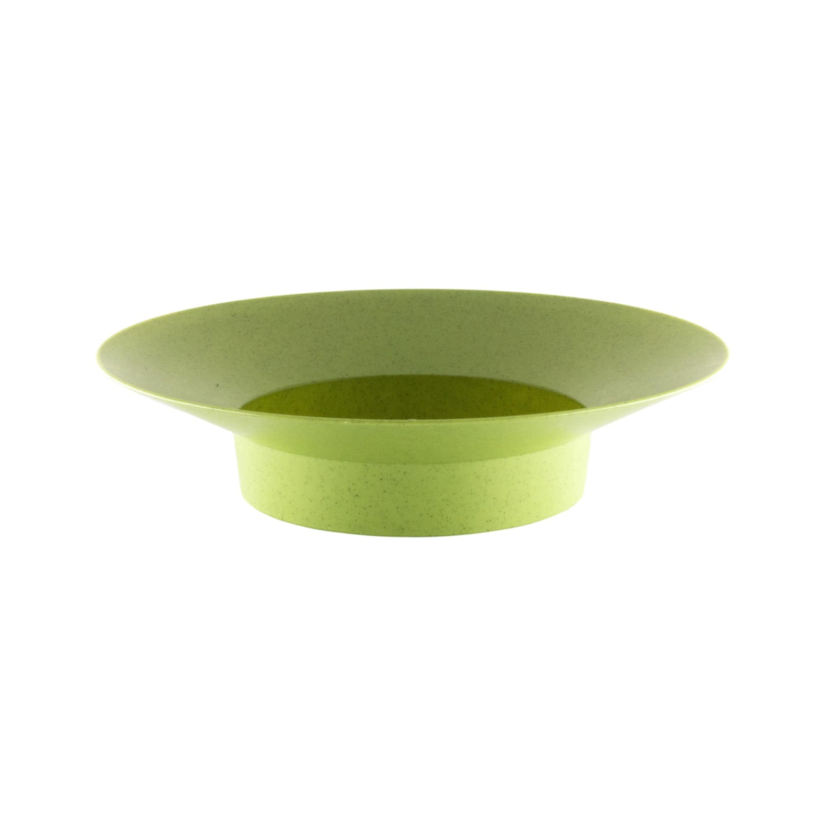 Medium Wok floral container in bamboo green
