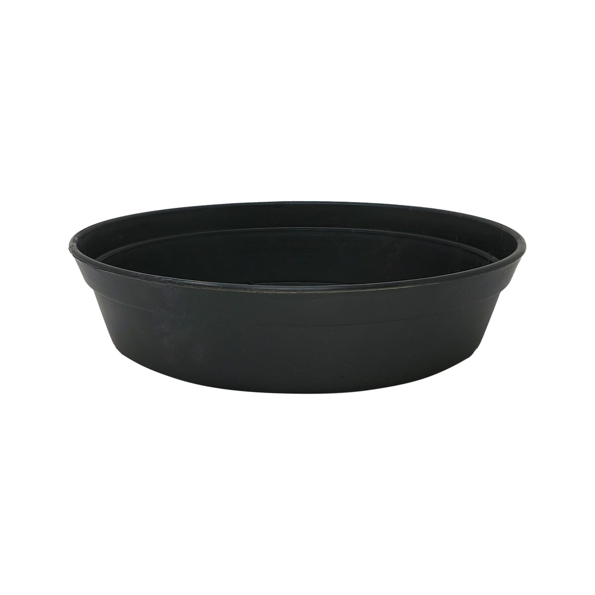 12 inch Garden Tray saucer in black